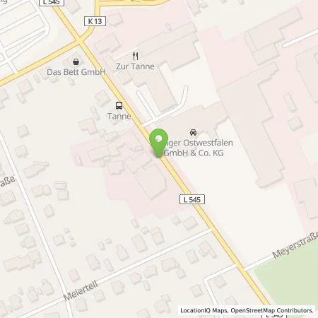 Standortübersicht der Tankstelle Wittkötter hair & beauty center GmbH & Co. KG in 32257 Bünde