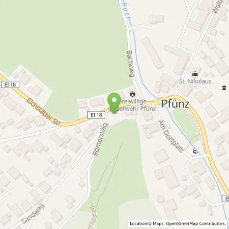 Standortübersicht der Tankstelle Bauer Energietechnik e.K. in 85137 Walting