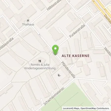 Standortübersicht der Tankstelle SWM Versorgungs GmbH in 80636 München