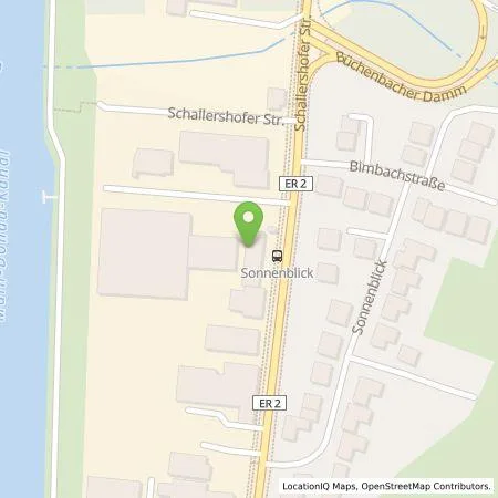 Standortübersicht der Tankstelle Hunert Großhandel GmbH in 91056 Erlangen