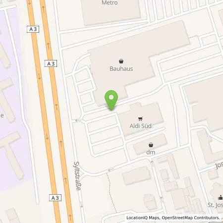 Standortübersicht der Tankstelle ALDI SÜD Immobilienverwaltungs-GmbH & Co. oHG in 51377 Leverkusen
