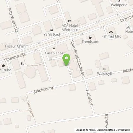 Standortübersicht der Tankstelle R&R Hotels & Villen Ralf Schlüter & Kerstin Zimmermann GbR in 18586 Baabe , Ostseebad