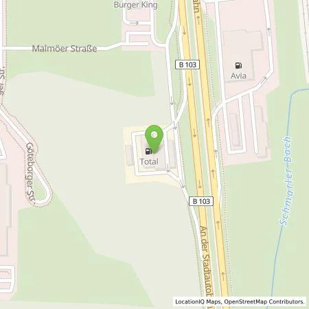 Standortübersicht der Tankstelle TotalEnergies Charging Solutions Deutschland GmbH in 18107 Rostock (Luettenklein)