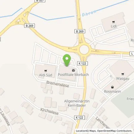 Standortübersicht der Tankstelle ALDI SÜD Immobilienverwaltungs-GmbH & Co. oHG in 54497 Morbach