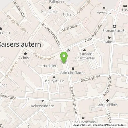 Standortübersicht der Tankstelle Ladestationen Südwest GmbH & Co. KG in 67655 Kaiserslautern