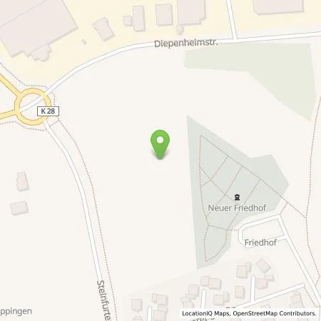 Standortübersicht der Tankstelle Christian Böwing in 48624 Schöppingen