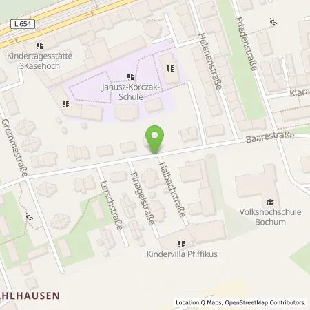 Standortübersicht der Tankstelle HOCHTIEF Ladepartner GmbH in 44793 Bochum