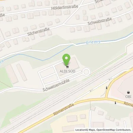 Standortübersicht der Tankstelle ALDI SÜD Immobilienverwaltungs-GmbH & Co. oHG in 71229 Leonberg