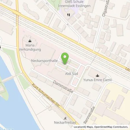 Standortübersicht der Tankstelle ALDI SÜD Immobilienverwaltungs-GmbH & Co. oHG in 73728 Esslingen am Neckar