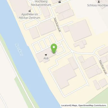 Standortübersicht der Tankstelle ALDI SÜD Immobilienverwaltungs-GmbH & Co. oHG in 71686 Remseck (Hochberg)