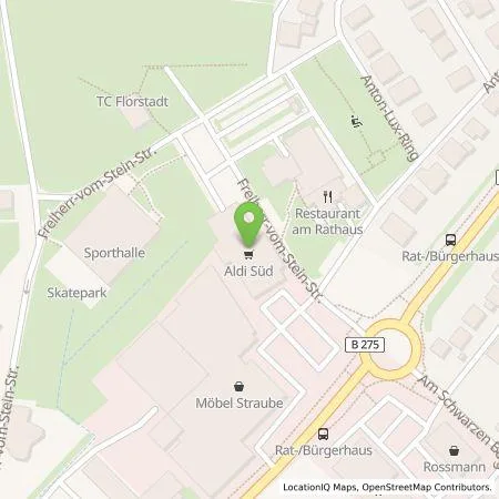 Standortübersicht der Tankstelle ALDI SÜD Immobilienverwaltungs-GmbH & Co. oHG in 61197 Florstadt