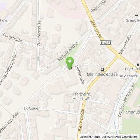 Standortübersicht der Tankstelle ALDI SÜD Immobilienverwaltungs-GmbH & Co. oHG in 75173 Pforzheim