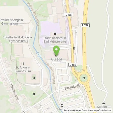 Standortübersicht der Tankstelle ALDI SÜD Immobilienverwaltungs-GmbH & Co. oHG in 53902 Bad Münstereifel