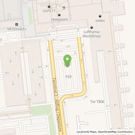 Standortübersicht der Tankstelle Flughafen München GmbH in 85356 München-Flughafen