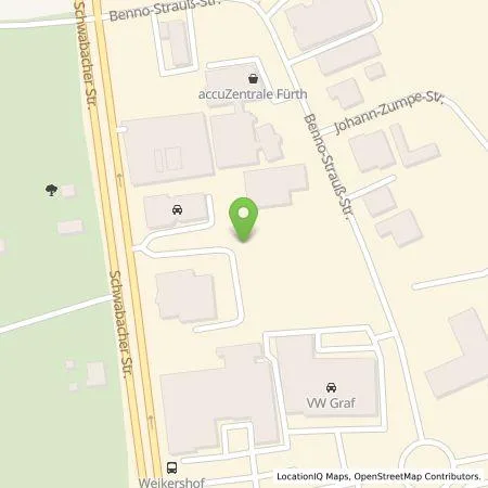 Standortübersicht der Tankstelle Auto Kraus GmbH in 90763 Fürth