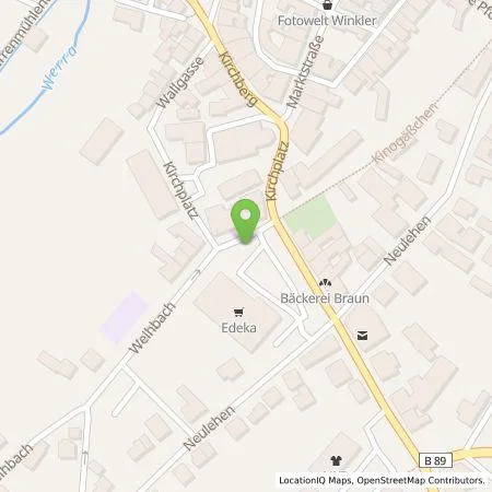 Standortübersicht der Tankstelle TEAG Mobil GmbH in 98673 Eisfeld