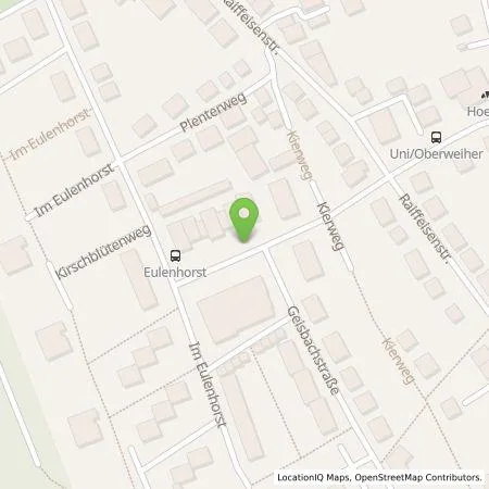 Standortübersicht der Tankstelle Energieversorgung Mittelrhein AG in 56072 Koblenz