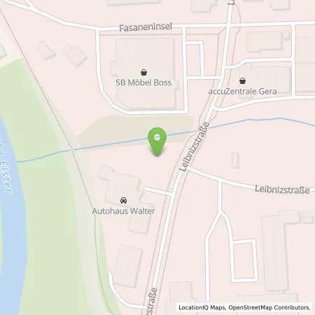 Standortübersicht der Tankstelle Energieversorgung Gera GmbH in 07548 Gera