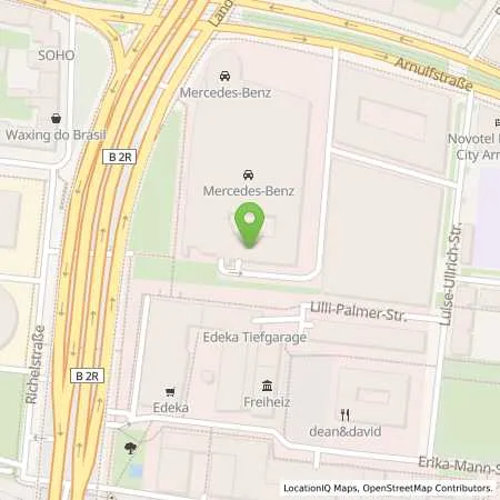 Standortübersicht der Tankstelle Mercedes- Benz AG - Niederlassung München in 80636 München
