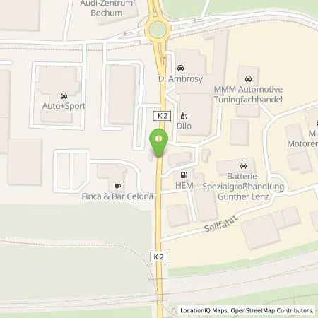 Standortübersicht der Tankstelle Stadtwerke Bochum GmbH in 44809 Bochum