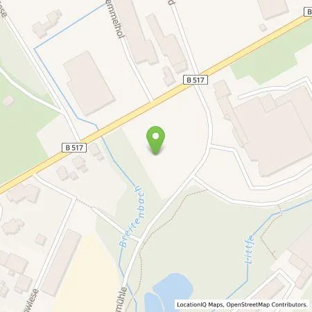 Standortübersicht der Tankstelle Lindenschmidt KG in 57223 Kreuztal