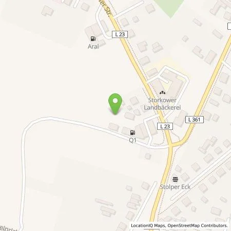 Standortübersicht der Tankstelle Q1 Energie AG in 15859 Storkow