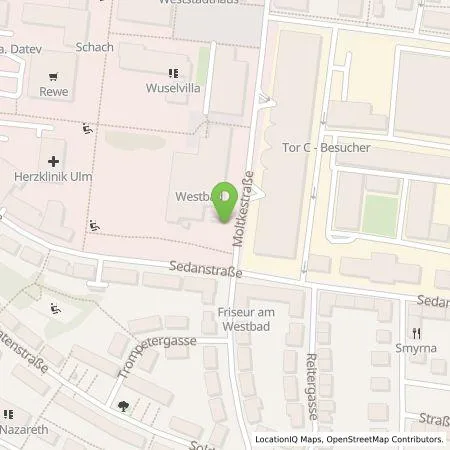 Standortübersicht der Tankstelle SWU Energie GmbH in 89077 Ulm