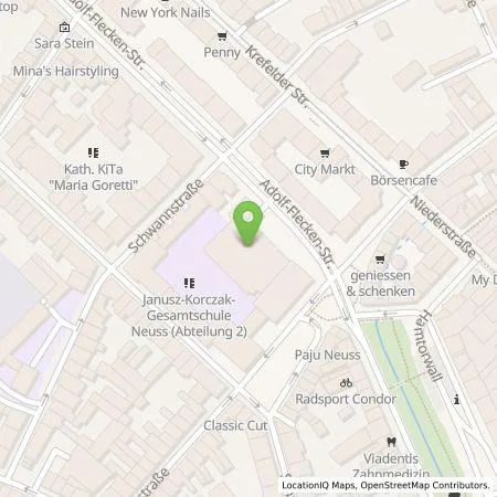 Standortübersicht der Tankstelle Stadtwerke Neuss Energie und Wasser GmbH in 41460 Neuss