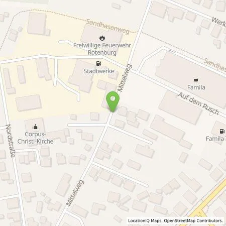 Standortübersicht der Tankstelle Stadtwerke Rotenburg (Wümme) GmbH in 27356 Rotenburg (Wümme)
