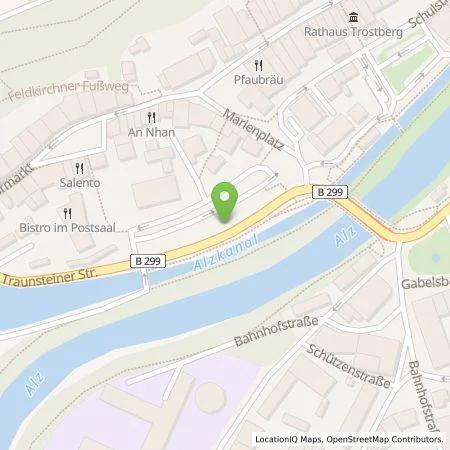 Standortübersicht der Tankstelle Stadtwerke Trostberg GmbH & Co. KG in 83308 Trostberg