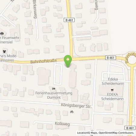 Standortübersicht der Tankstelle Energiegenossenschaft für Wittmund eG in 26409 Carolinensiel (Harlesiel)