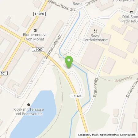 Standortübersicht der Tankstelle Energieversorgung Apolda GmbH in 99510 Apolda