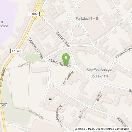 Standortübersicht der Tankstelle Energieversorgung Apolda GmbH in 99510 Apolda