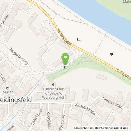 Standortübersicht der Tankstelle Stadtwerke Würzburg AG in 97084 Würzburg