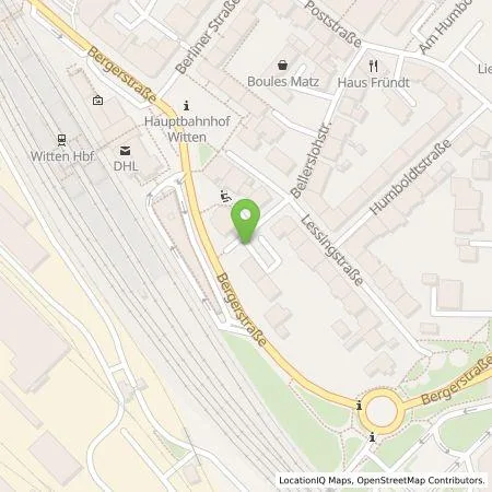 Standortübersicht der Tankstelle Stadtwerke Witten Energielösungen GmbH in 58452 Witten