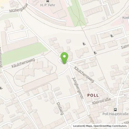 Standortübersicht der Tankstelle TankE GmbH in 51105 Köln