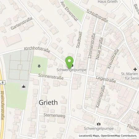 Standortübersicht der Tankstelle Westenergie Metering GmbH in 47546 Kalkar