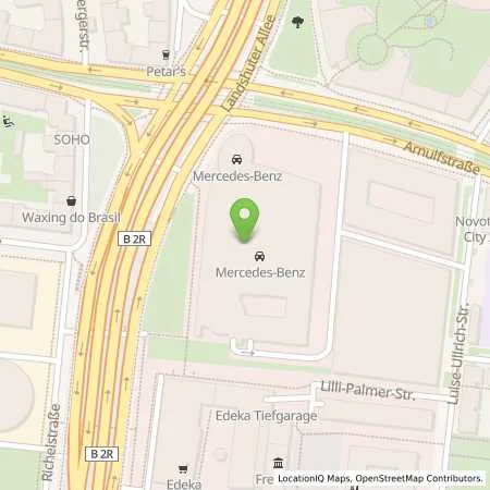 Standortübersicht der Tankstelle Mercedes- Benz AG - Niederlassung München in 80636 München