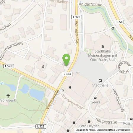 Standortübersicht der Tankstelle Mark-E Aktiengesellschaft in 58540 Meinerzhagen