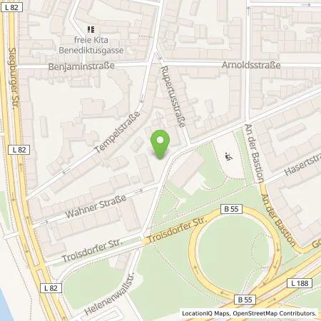 Standortübersicht der Tankstelle TankE GmbH in 50679 Köln