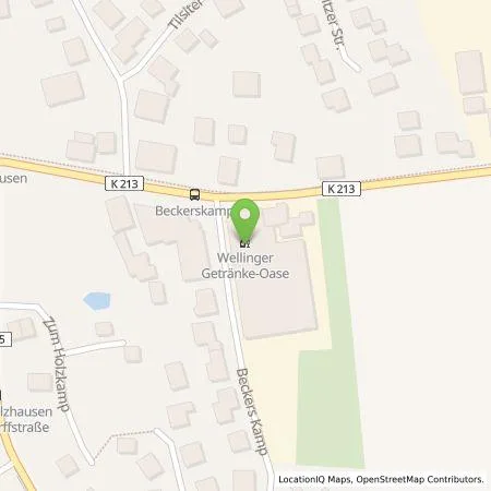 Standortübersicht der Tankstelle EDEKA-MIHA Charge GmbH in 49326 Melle