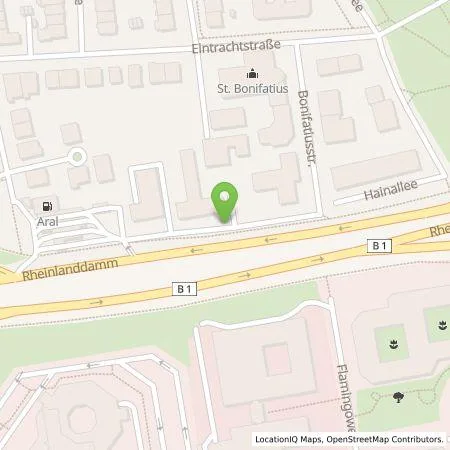 Standortübersicht der Tankstelle E.ON Drive Infrastructure GmbH in 44139 Dortmund