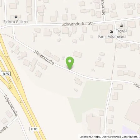 Standortübersicht der Tankstelle EDEKA Südbayern Handels Stiftung & Co KG in 92442 Wackersdorf