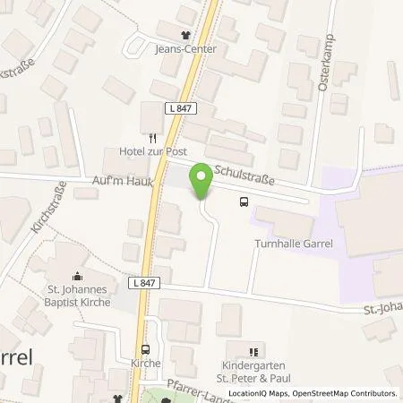 Standortübersicht der Tankstelle Autohaus H. Janßen GmbH in 49681 Garrel