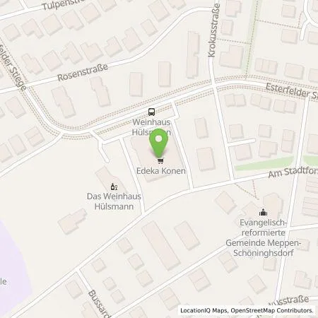 Standortübersicht der Tankstelle EDEKA-MIHA Charge GmbH in 49716 Meppen