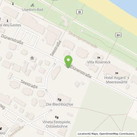 Standortübersicht der Tankstelle vigoris Handels GmbH in 17454 Zinnowitz