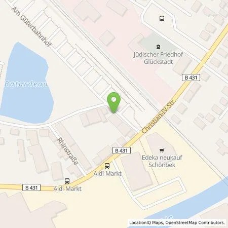 Standortübersicht der Tankstelle Stadtwerke Steinburg GmbH in 25348 Glückstadt