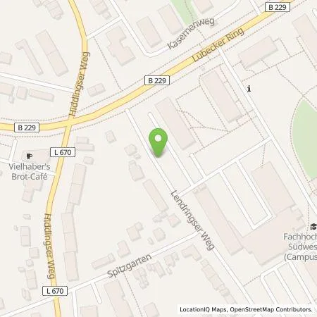 Standortübersicht der Tankstelle Stadtwerke Soest Energiedienstleistungs GmbH in 59494 Soest