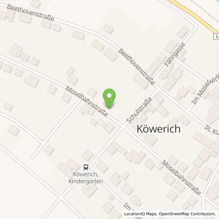 Standortübersicht der Tankstelle Elke Hank in 54340 Köwerich