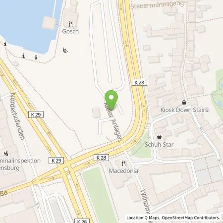 Standortübersicht der Tankstelle Flensburger Ladeinfrastrukturgesellschaft mbH in 24937 Flensburg